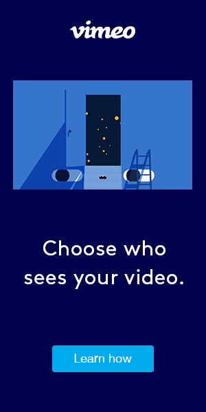 Vimeo banner ad