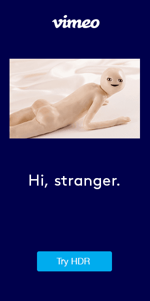 Vimeo banner ad