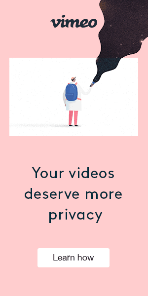 Vimeo banner ad