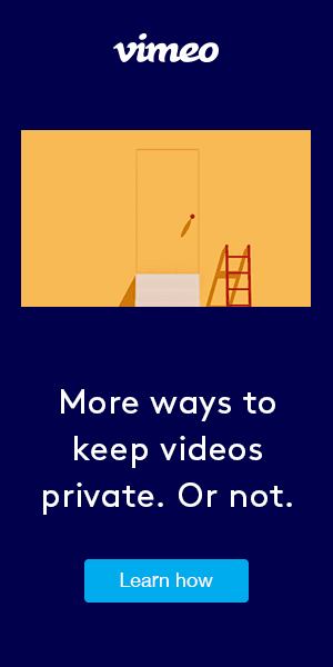 Vimeo banner ad