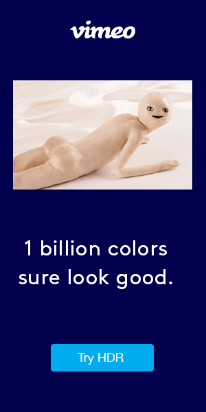 Vimeo banner ad