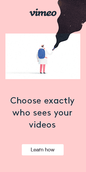 Vimeo banner ad