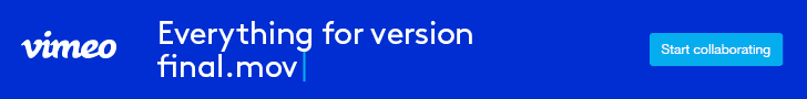 Vimeo banner ad
