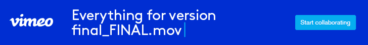 Vimeo banner ad