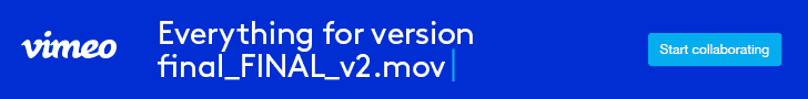 Vimeo banner ad