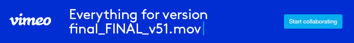 Vimeo banner ad