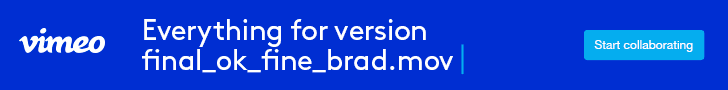 Vimeo banner ad