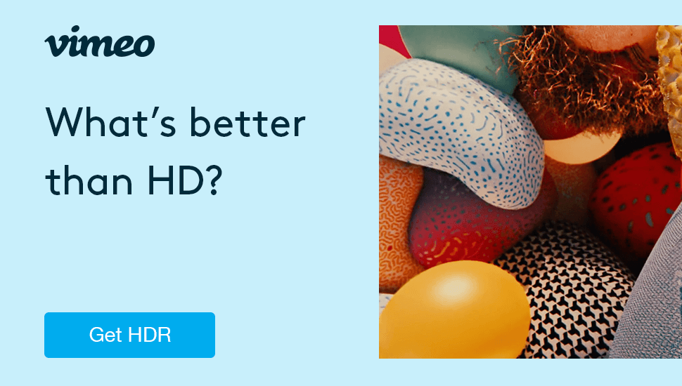 Vimeo banner ad