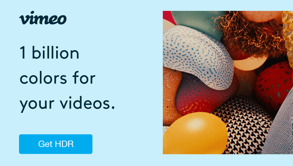 Vimeo banner ad